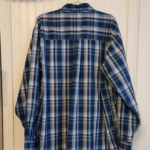 WRANGER Men's Wrinkle Resistant Button Down Shirt - 2XLT - Picture 5 of 6